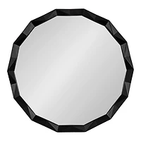 Bryce Black Geometric Wall Mirror