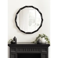 Bryce Black Geometric Wall Mirror