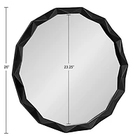Bryce Black Geometric Wall Mirror