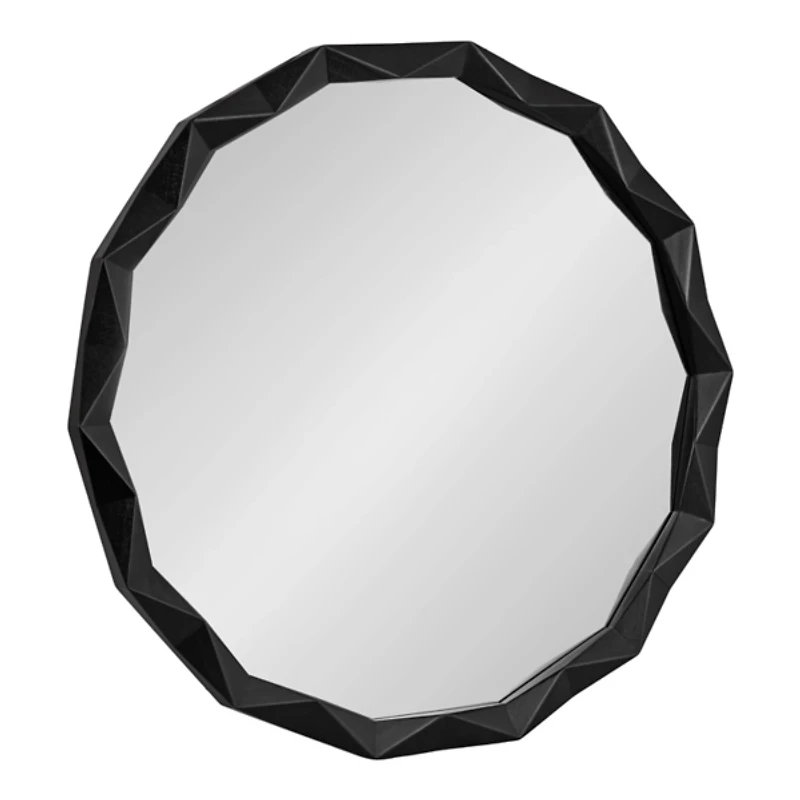 Bryce Black Geometric Wall Mirror