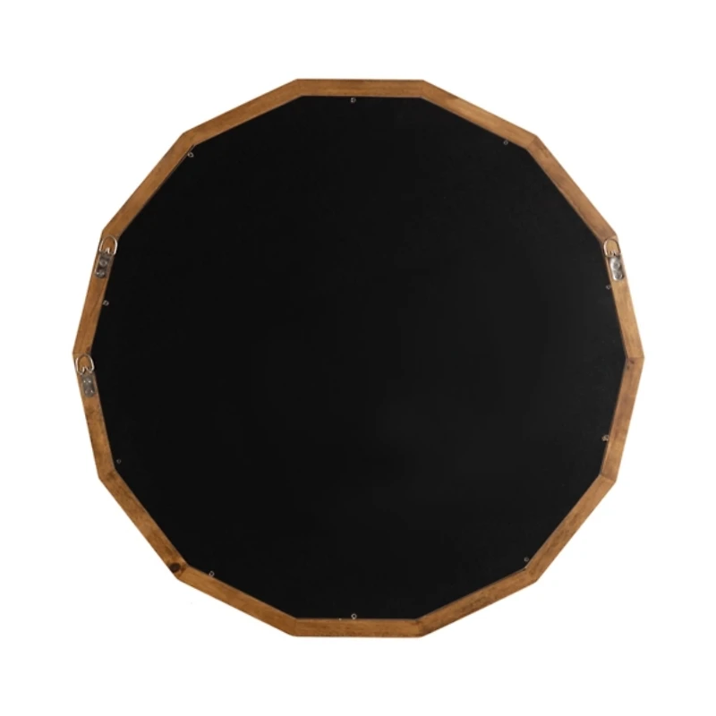 Bryce Rustic Brown Geometric Wall Mirror