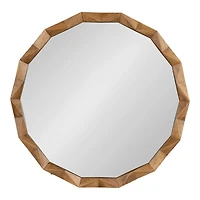 Bryce Rustic Brown Geometric Wall Mirror