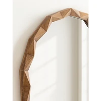 Bryce Rustic Brown Geometric Wall Mirror