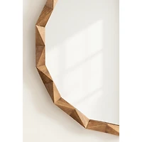 Bryce Rustic Brown Geometric Wall Mirror