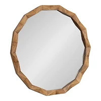 Bryce Rustic Brown Geometric Wall Mirror