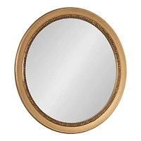 Gold Ornate Round Willow Wall Mirror