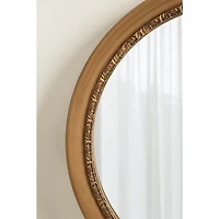 Gold Ornate Round Willow Wall Mirror