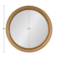 Gold Ornate Round Willow Wall Mirror