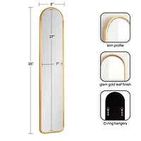 Caskill Gold Arch Wall Mirror
