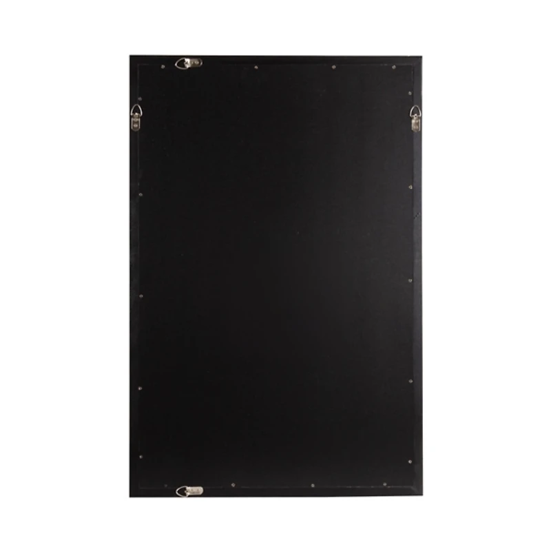 Black Geometric Rectangle Wall Mirror