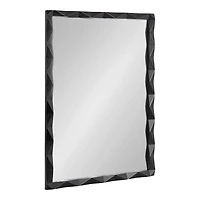 Black Geometric Rectangle Wall Mirror