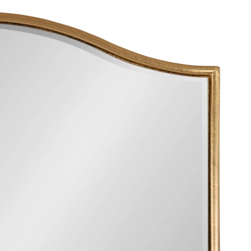 Gold Tapered Beveled Wall Mirror
