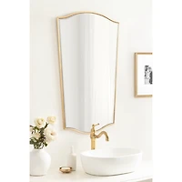 Gold Tapered Beveled Wall Mirror