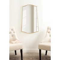 Gold Tapered Beveled Wall Mirror