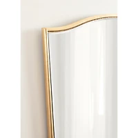 Gold Tapered Beveled Wall Mirror