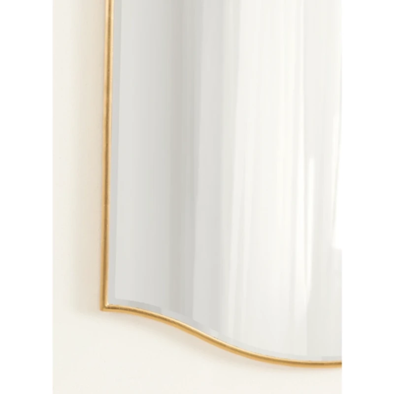 Gold Tapered Beveled Wall Mirror
