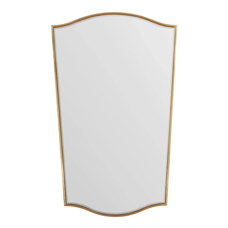 Gold Tapered Beveled Wall Mirror