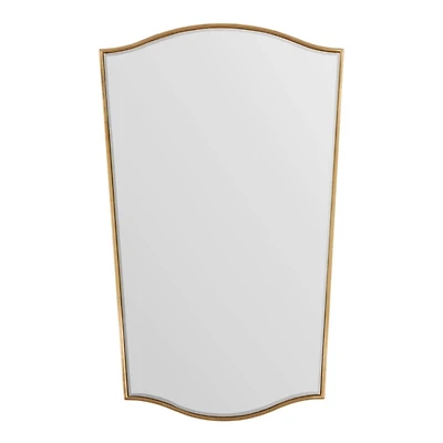 Gold Tapered Beveled Wall Mirror