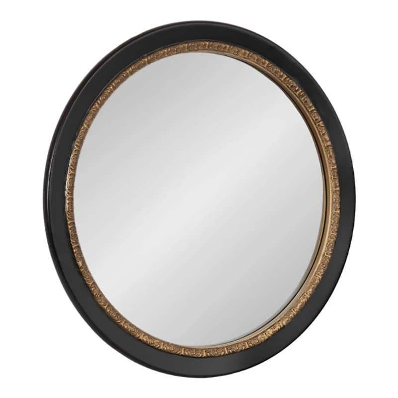 Gold and Black Willow Wall Mirror