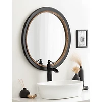 Gold and Black Willow Wall Mirror