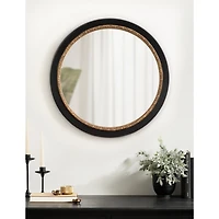 Gold and Black Willow Wall Mirror