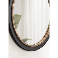 Gold and Black Willow Wall Mirror