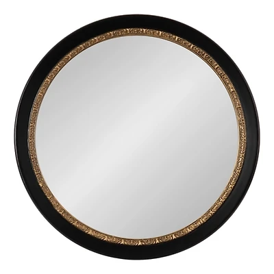 Gold and Black Willow Wall Mirror