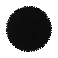 Rustic Black Beaded Wall Mirror