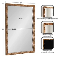 Brown Geometric Ellie Wall Mirror
