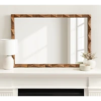 Brown Geometric Ellie Wall Mirror