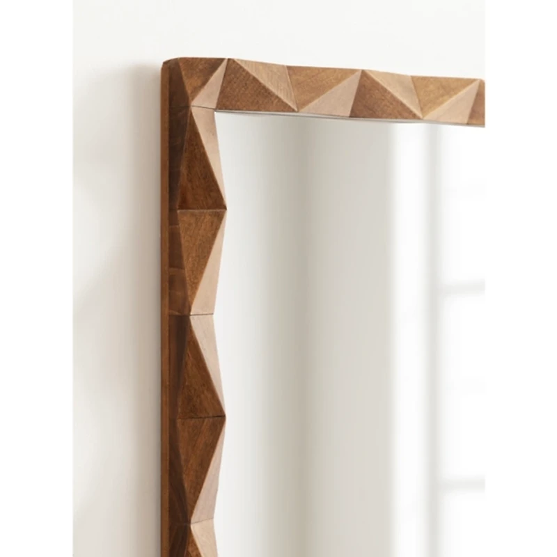 Brown Geometric Ellie Wall Mirror