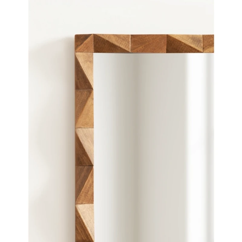 Brown Geometric Ellie Wall Mirror