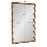 Brown Geometric Ellie Wall Mirror