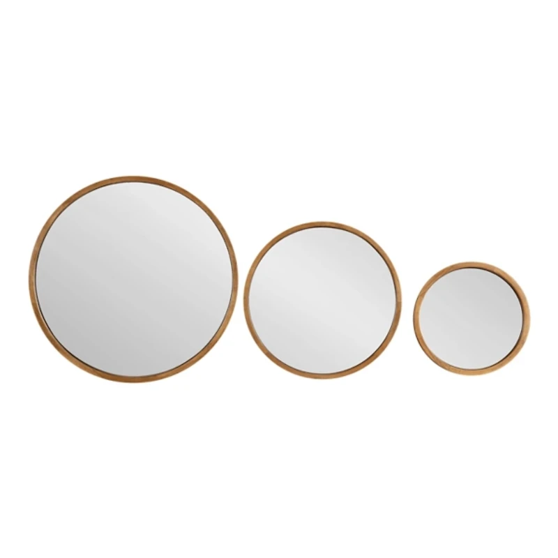 Bronze Caroline Round Wall Mirror