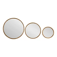 Bronze Caroline Round Wall Mirror