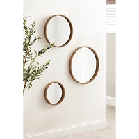 Bronze Caroline Round Wall Mirror