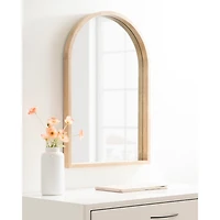 Natural Sutton Arched Wall Mirror