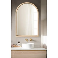 Natural Sutton Arched Wall Mirror