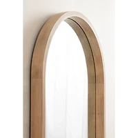 Natural Sutton Arched Wall Mirror