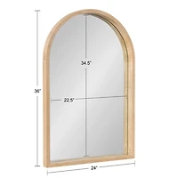 Natural Sutton Arched Wall Mirror