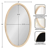 Natural Haven Oval Wall Mirror