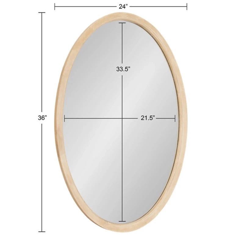 Natural Haven Oval Wall Mirror