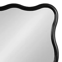 Black Scalloped Harlow Wall Mirror