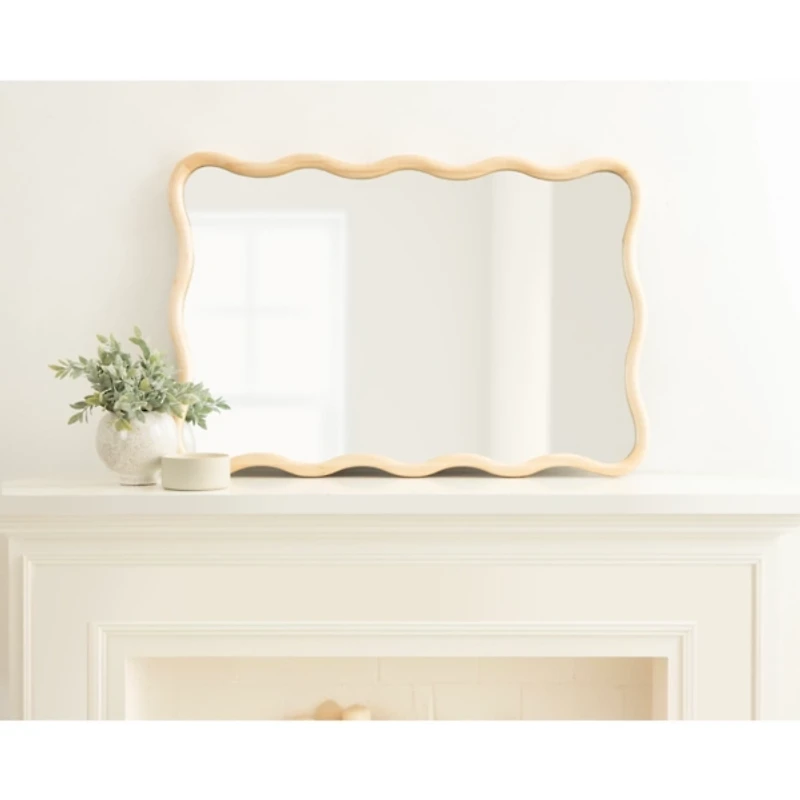 Natural Scalloped Harlow Wall Mirror