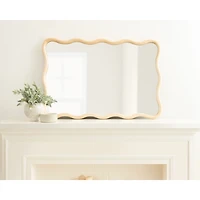 Natural Scalloped Harlow Wall Mirror