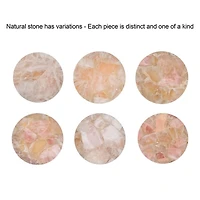 Gold and Natural Quartz Accent Table