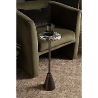 Maya Black Agate Accent Table