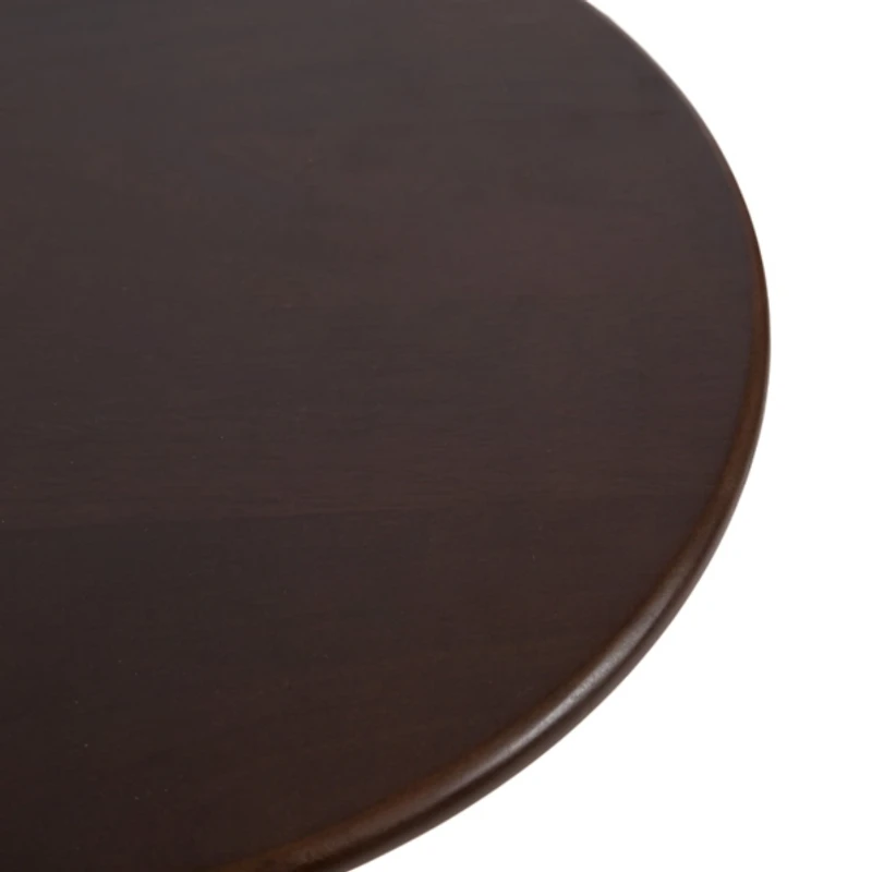 Brown Mango Wood Turned Leg Accent Table