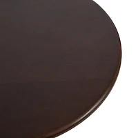 Brown Mango Wood Turned Leg Accent Table