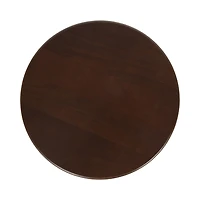 Brown Mango Wood Turned Leg Accent Table